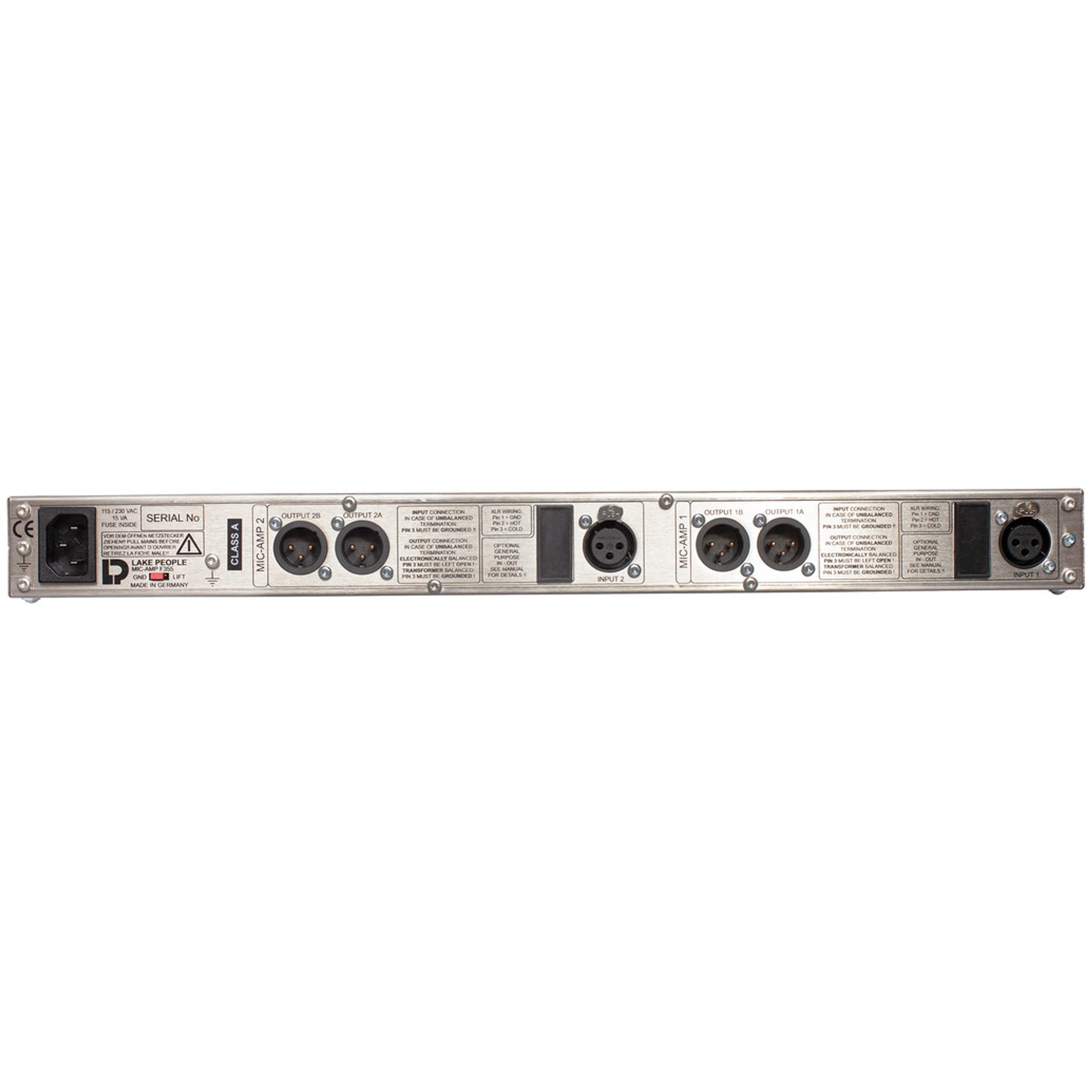 Lake People F355 2-Channel Microphone Preamplifier