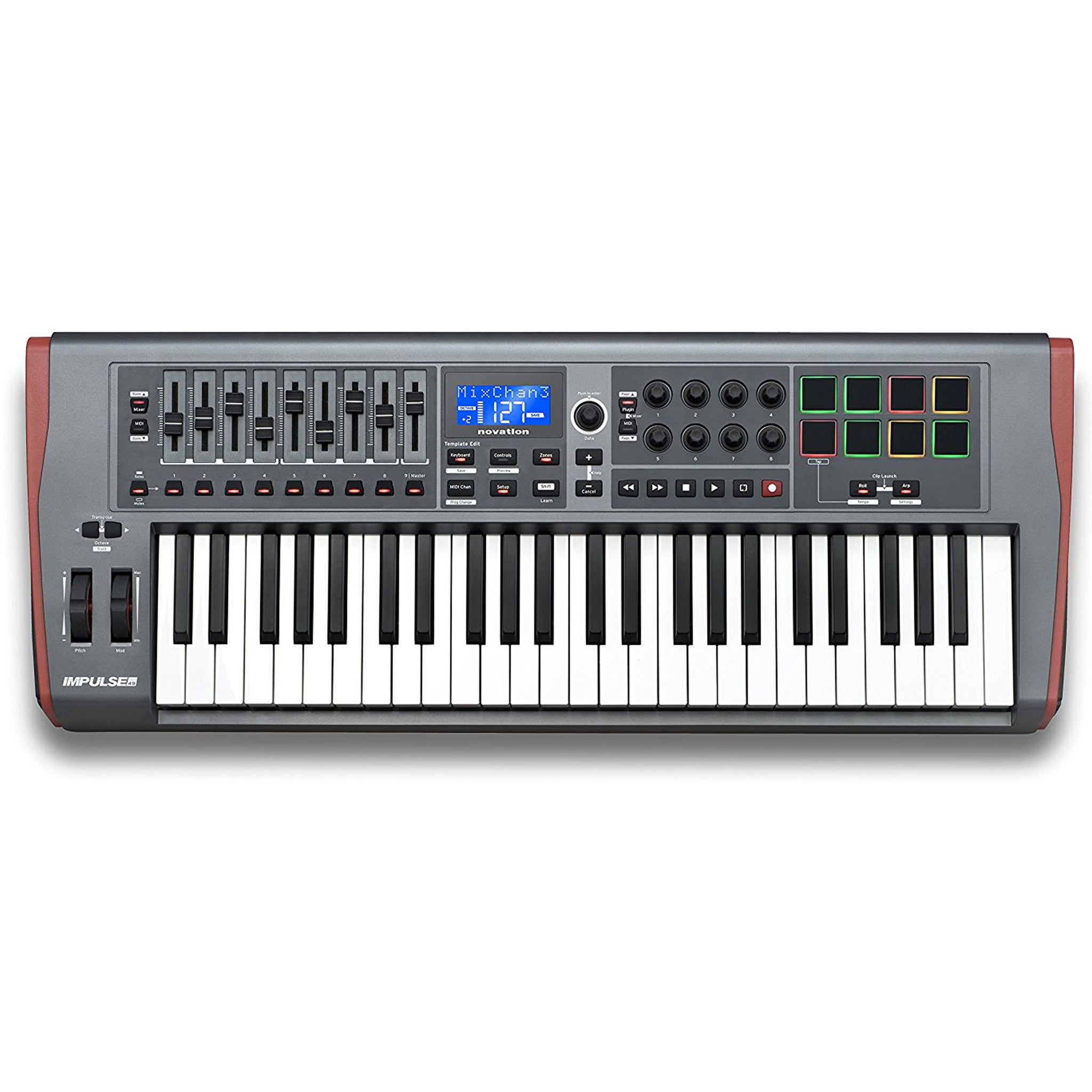 Novation Impulse 49 USB Midi Controller Keyboard, 49 Keys