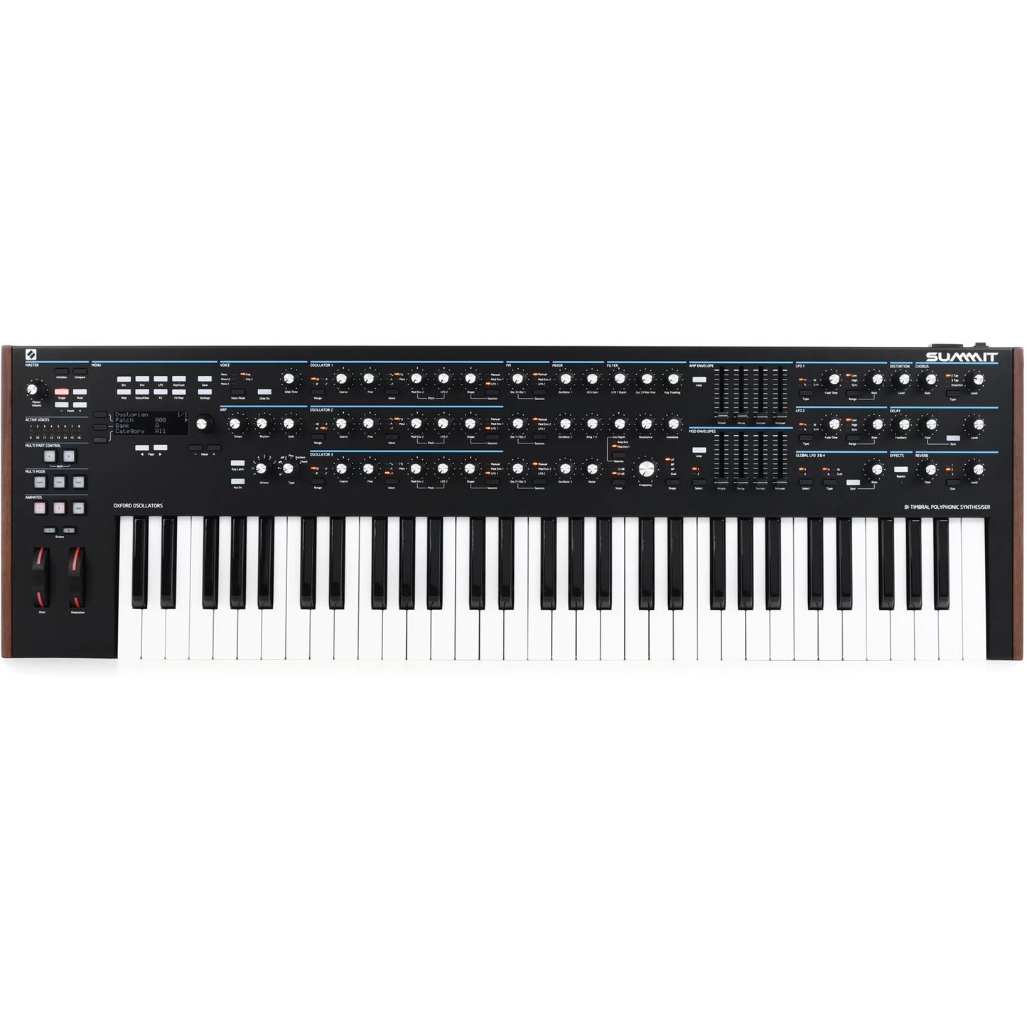 Novation Summit Two-part 16-Voice 61-Key Polyphonic Synthesizer