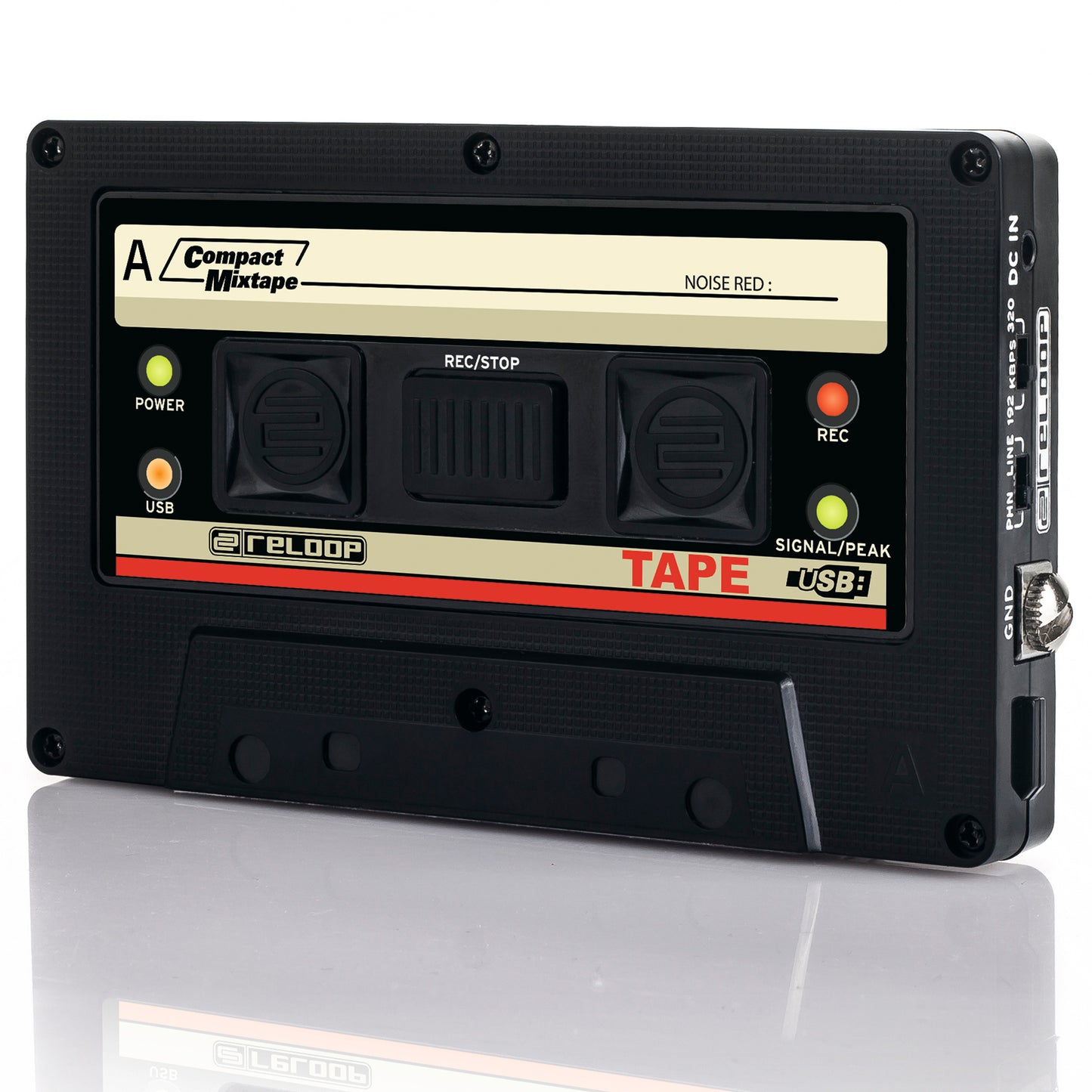 Reloop TAPE USB Mixtape Audio Recorder Retro Cassette Look