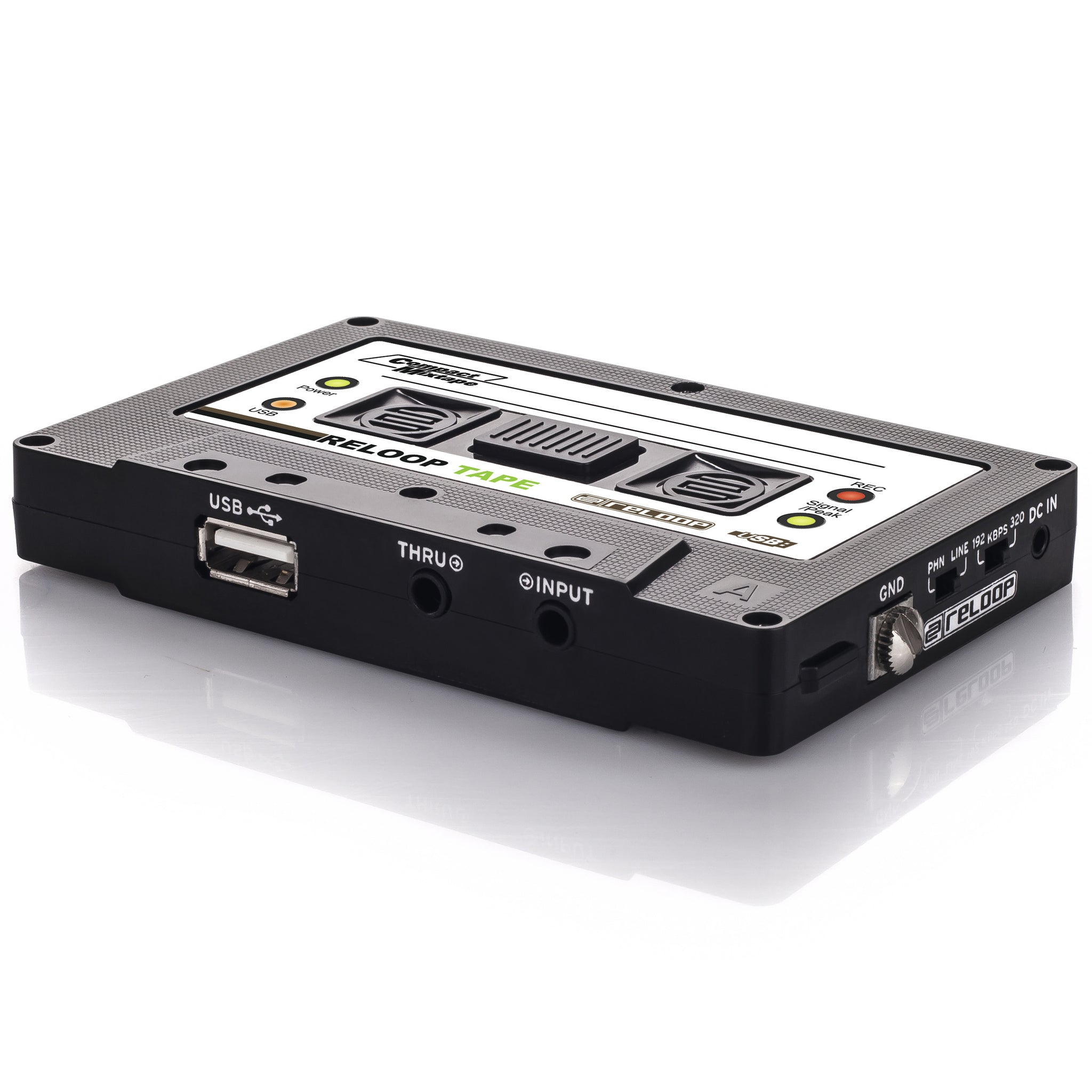 Reloop TAPE USB Mixtape Audio Recorder Retro Cassette Look