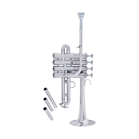Bach Stradivarius Artisan A/Bb Piccolo Tumpet Outfit, Silver Plated