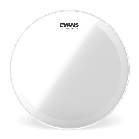 Evans EQ4 Clear Bass Drum Head, 18 Inch