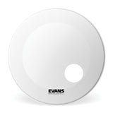 Evans EQ3 Resonant Coated White Bass Drum Head, 18 Inch