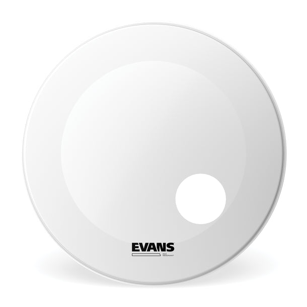 Evans EQ3 Resonant Coated White Bass Drum Head, 18 Inch