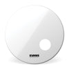 Evans EQ3 Resonant Smooth White Bass Drum Head, 18 Inch