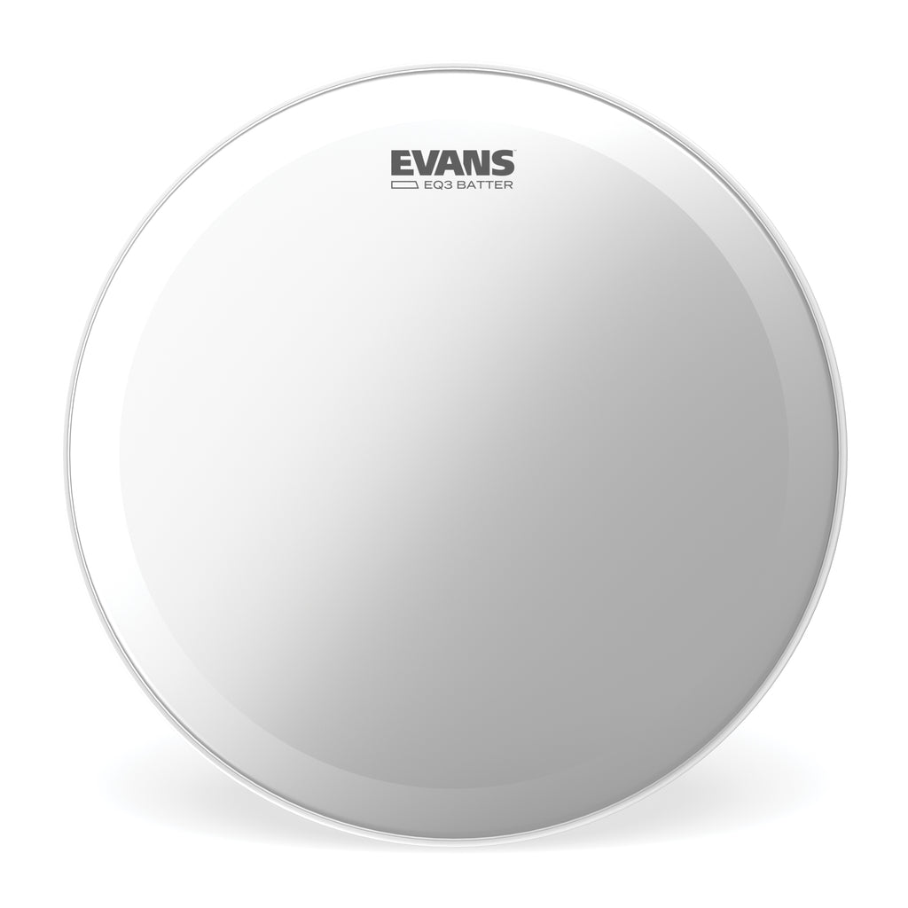 Evans EQ3 Frosted Bass Drum Head, 20 Inch