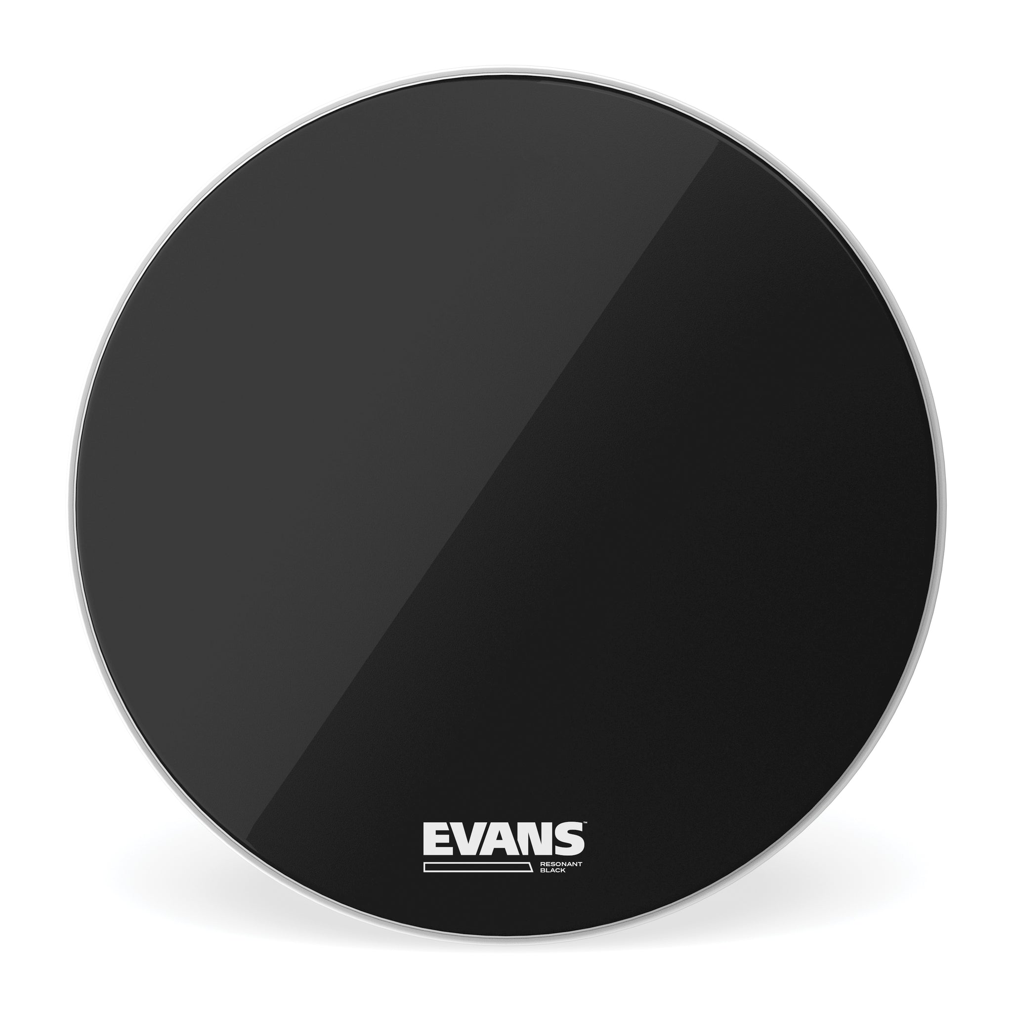 Evans Resonant Black Bass Drum Head, 22 Inch