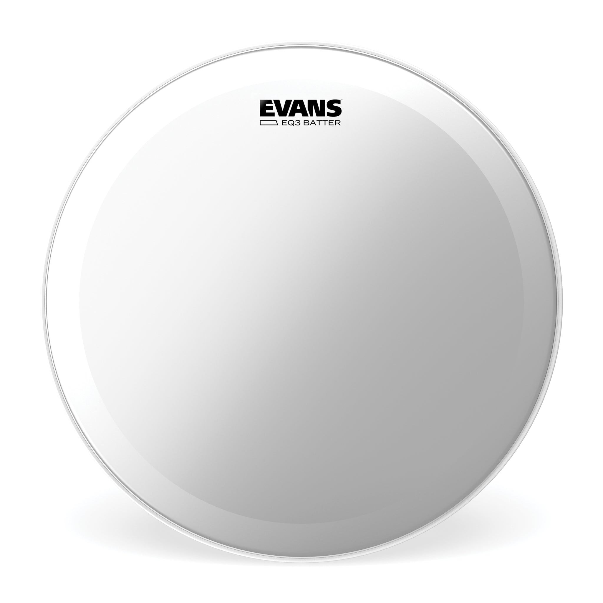 Evans EQ3 Clear Bass Drum Head, 24 Inch