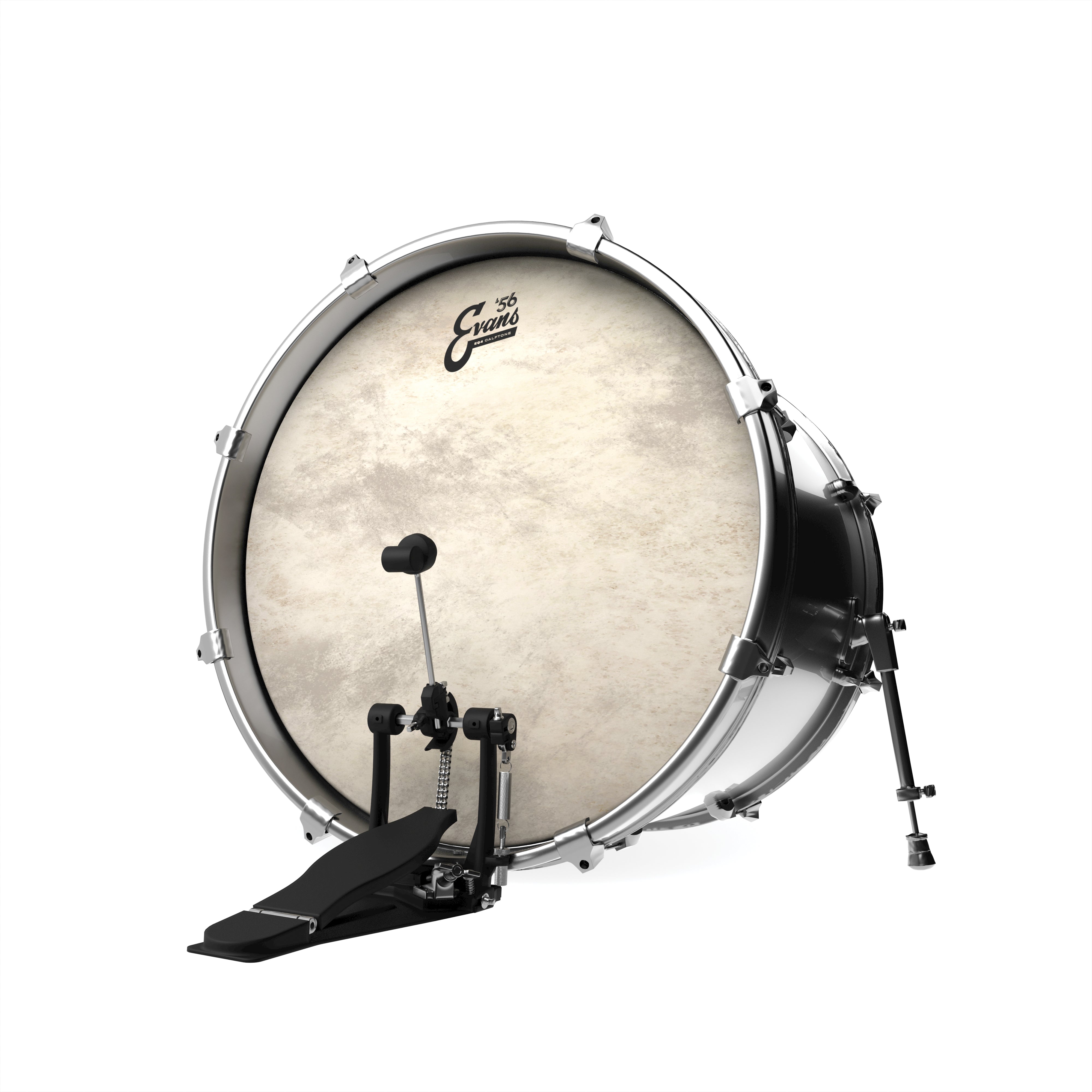Evans EQ4 Calftone Bass Drum Head, 24 Inch