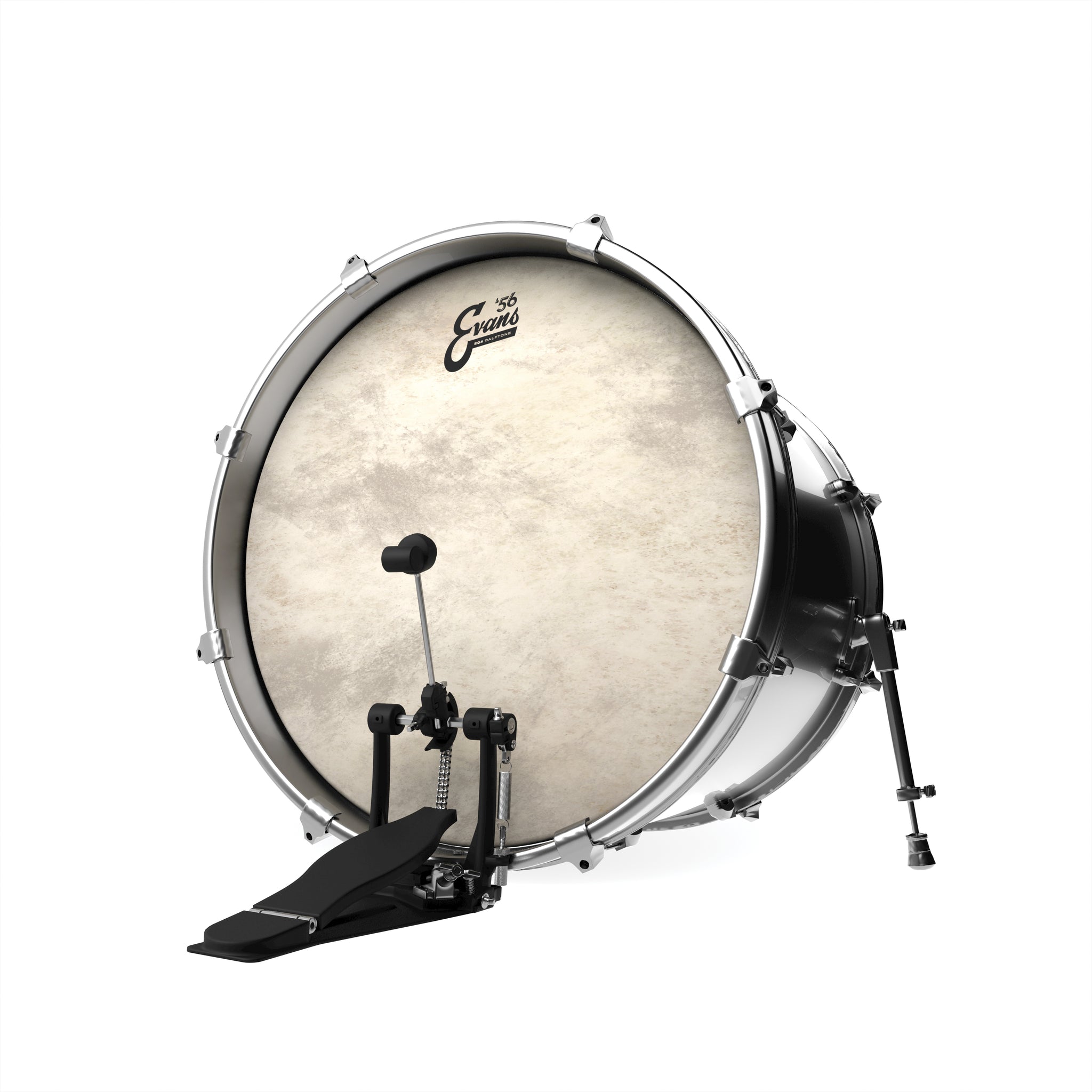 Evans EQ4 Calftone Bass Drum Head, 24 Inch