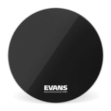 Evans MX1 Black Marching Bass Drum Head, 24 Inch