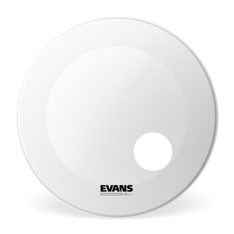 Evans EQ3 Resonant Coated White Bass Drum Head, 24 Inch