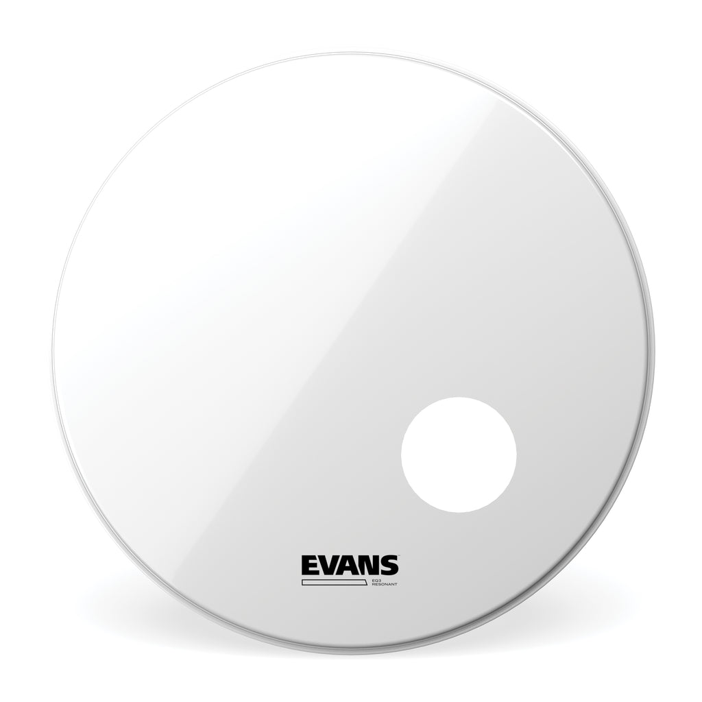 Evans EQ3 Resonant Smooth White Bass Drum Head, 26 Inch