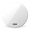 Evans EQ3 Resonant Smooth White Bass Drum Head, No Port, 28 Inch
