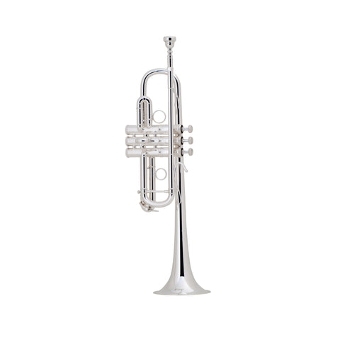 Bach Stradivarius C180 Series Chicago Pro C Trumpet Outfit, Silver Plated