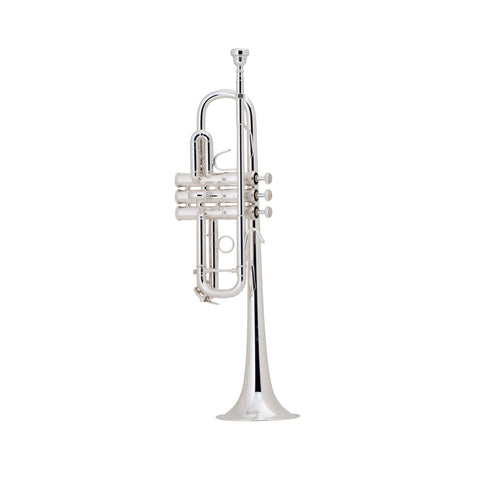 Bach Stradivarius C180 Series Professional C Trumpet Outfit, Silver Plated