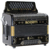 Rossetti Constantine 31 Button 12 Bass Accordion GCF (SOL) Black/Gold