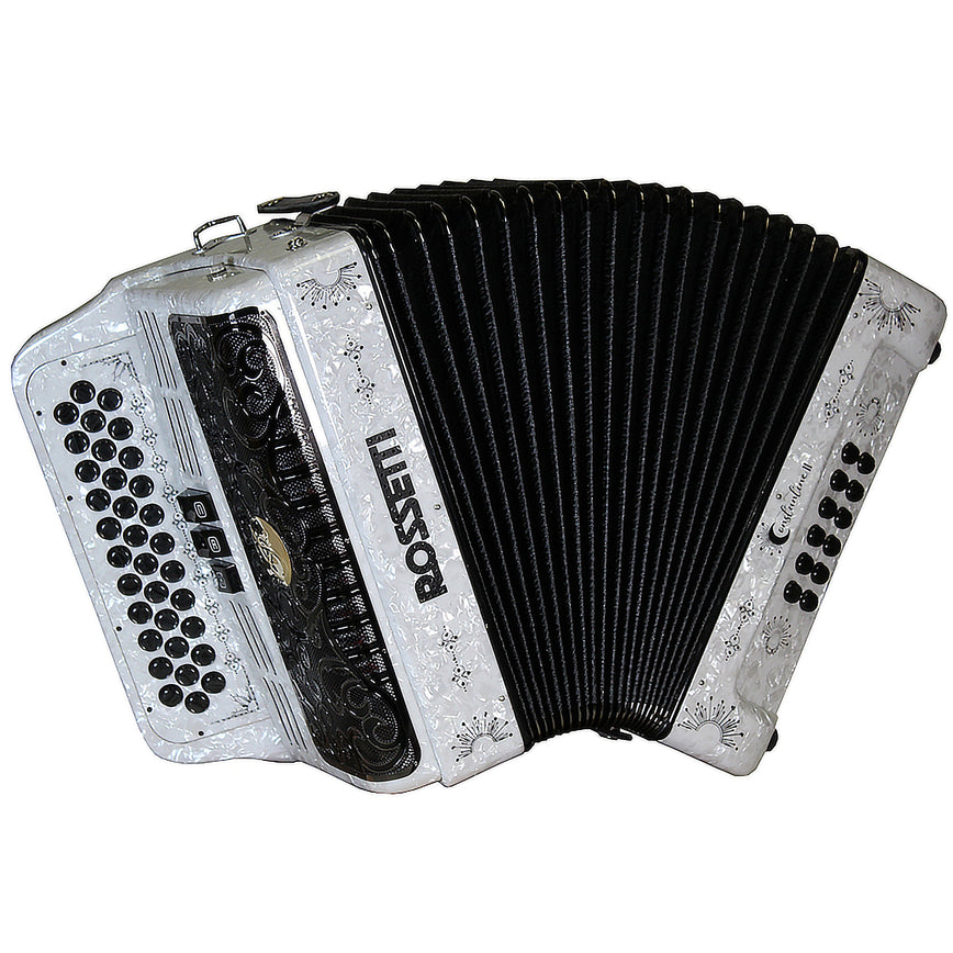 Rossetti Constantine 34 Button 12 Bass Accordion FBE (FA) White/Black