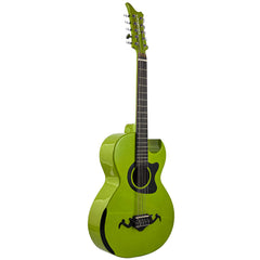 Cordova's Bajo Quinto Acoustic Electric Green