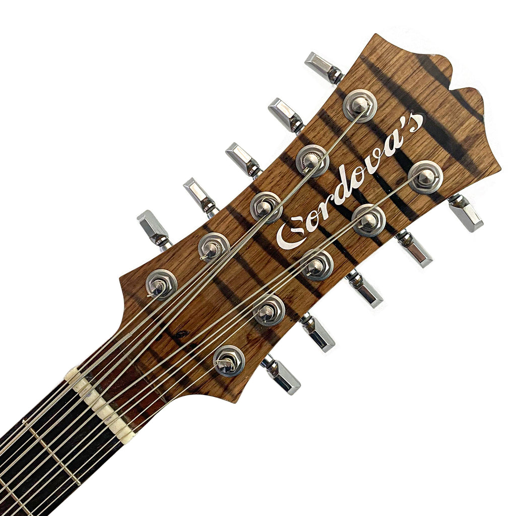 Cordova's Bajo Quinto Acoustic Electric Natural Stripes