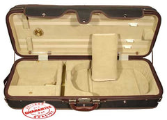 D'Luca Heavy Duty Oblong Violin Case 4/4 Black-Beige