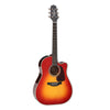 Takamine Dreadnought Acoustic-Electric Guitar With Case, Gloss Cherry Sunburst