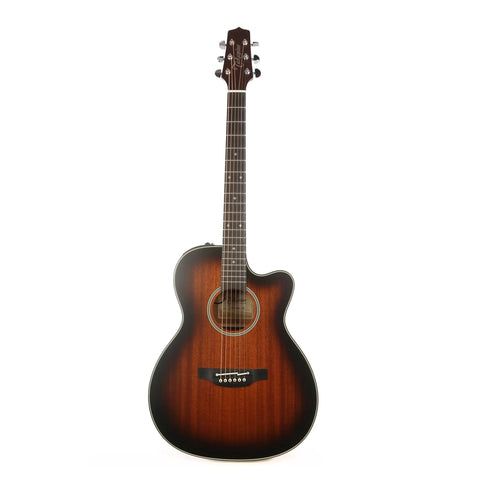 Takamine CP771MC SB 6 Strings OM Acoustic-Electric Guitar, Shadow Burst Satin