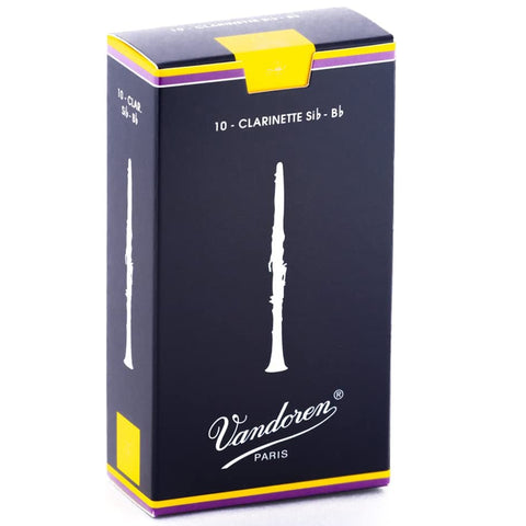 Vandoren Bb Clarinet Traditional Reeds Strength 1, Box of 10