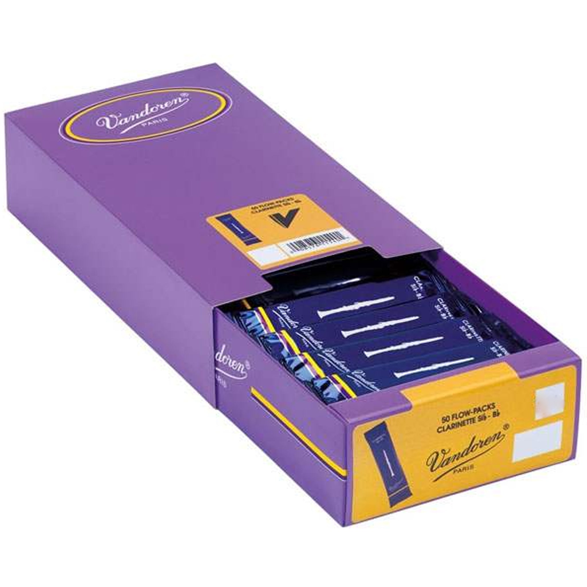 Vandoren Bb Clarinet Traditional Reeds Strength 3, Box of 50