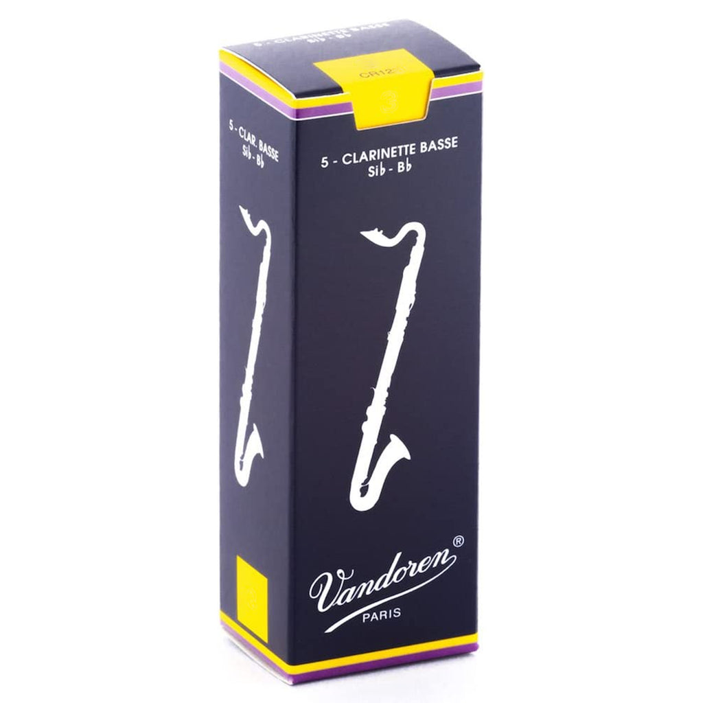 Vandoren Bass Clarinet Traditional Reeds Strength 2.5, Box of 5