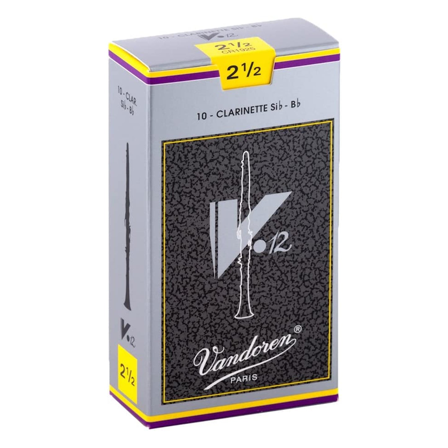 Vandoren Bb Clarinet V.12 Reeds Strength 3.5+, Box of 10