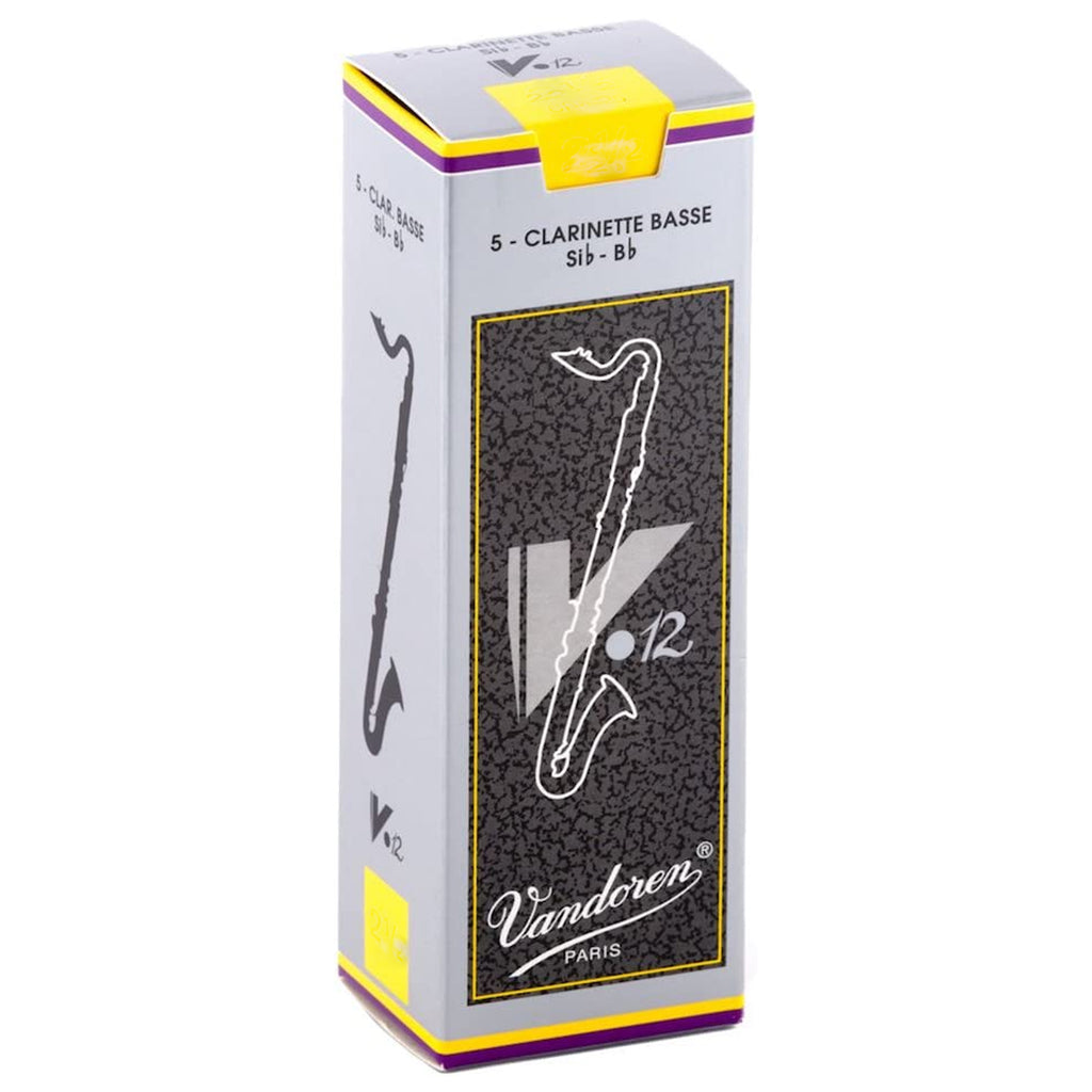 Vandoren Bass Clarinet V.12 Reeds Strength 3.5, Box of 5