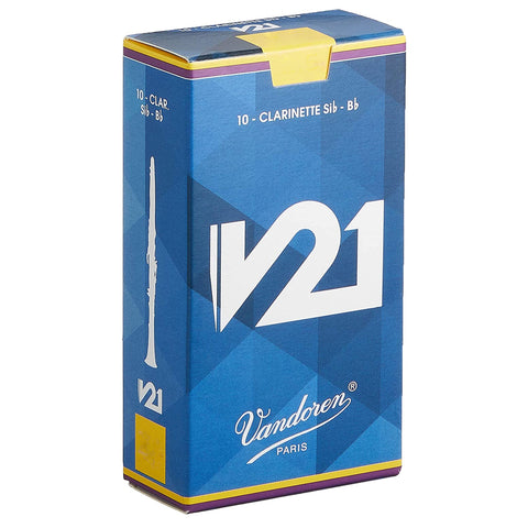 Vandoren Bb Clarinet V21 Reeds Strength 5, Box of 10