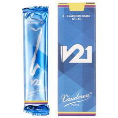 Vandoren Bass Clarinet V21 Reeds Strength 4.5, Box of 5