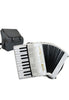 D'Luca Grand Junior Piano Accordion 22 Keys 8 Bass with Gig Bag, White