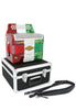 D'Luca Toro Button Accordion 31 Keys 12 Bass on FBE Key with Case and Straps, Red, White, Green