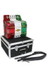 D'Luca Patron Button Accordion 3 Switches 34 Keys 12 Bass on GCF Key with Case and Straps, Red, White, Green