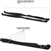 D'Luca Adjustable Accordion Shoulder Straps Set Black