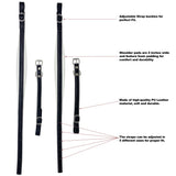 D'Luca Adjustable Accordion Shoulder Straps Set Black/White