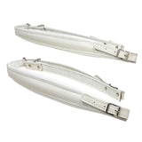 D'Luca Adjustable Accordion Shoulder Straps Set White