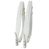 D'Luca Adjustable Accordion Shoulder Straps Set White