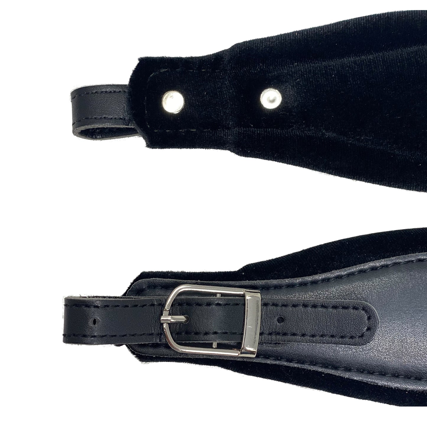 D'Luca Padded Accordion Shoulder Straps 2.5 Inches Wide Black