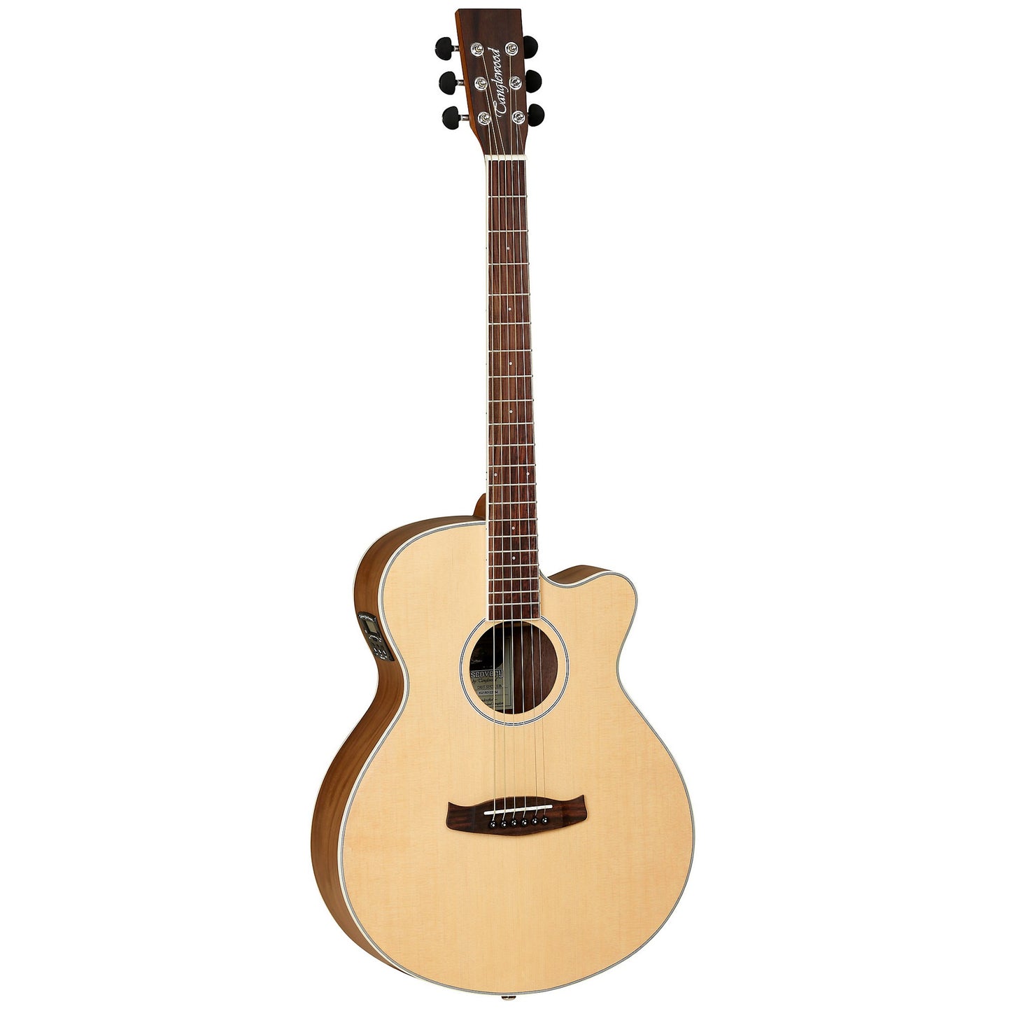 Tanglewood Super Folk Cutaway Acoustic Electric Guitar Natural