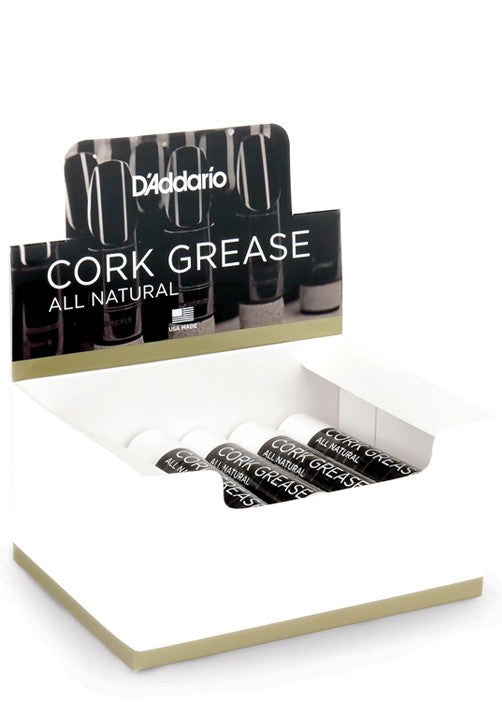 D'Addario All Natural Cork Grease - Box of 12 Tubes