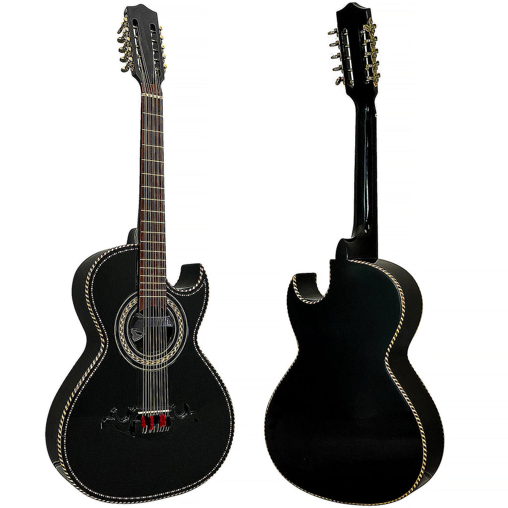 D'Luca Paracho Bajo Quinto AcousticElectric Black