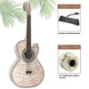 D'Luca Paracho Bajo Quinto Acoustic-Electric Tiger White