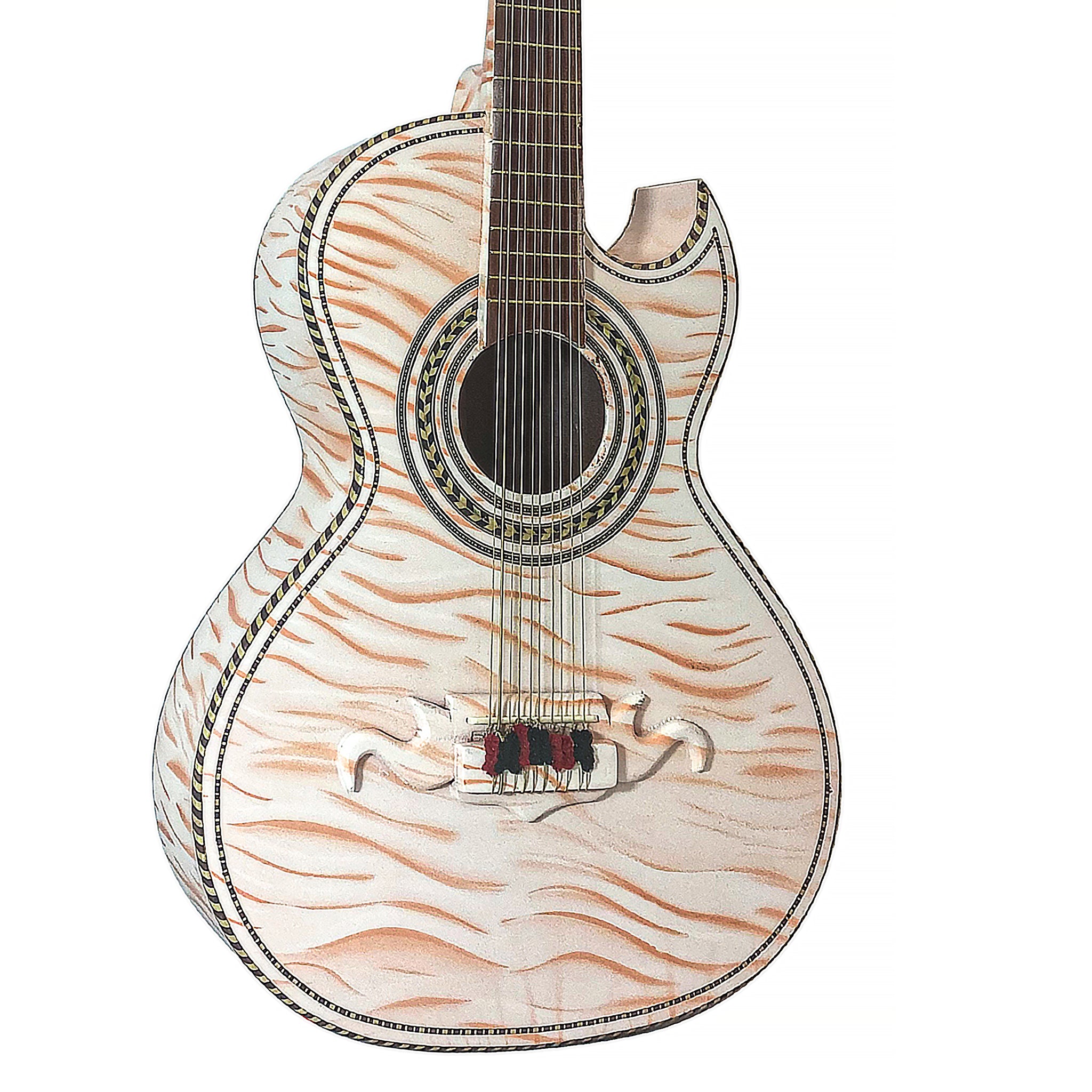 D'Luca Paracho Bajo Quinto Tiger White