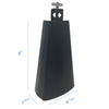 D’Luca 6 inch Metal Steel Cowbell Percussion for Drum Set or Timbales