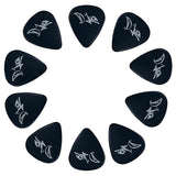 D'Luca Celluloid Standard Guitar Picks Black 0.50 mm Light 10 Pack